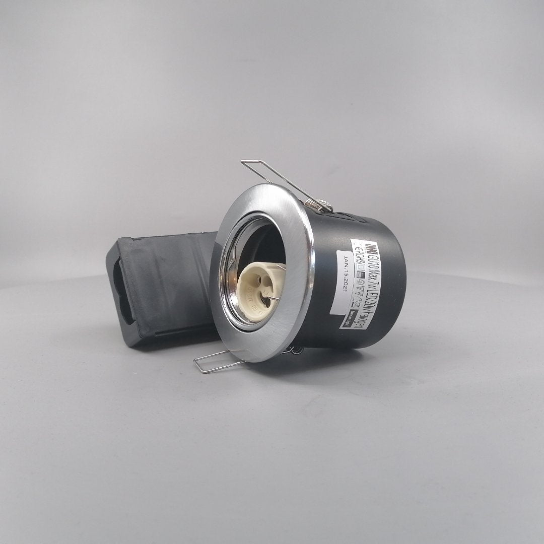 Indbygningsspot 230V GU10 Max 7W LED Børstet (360° frame 4)