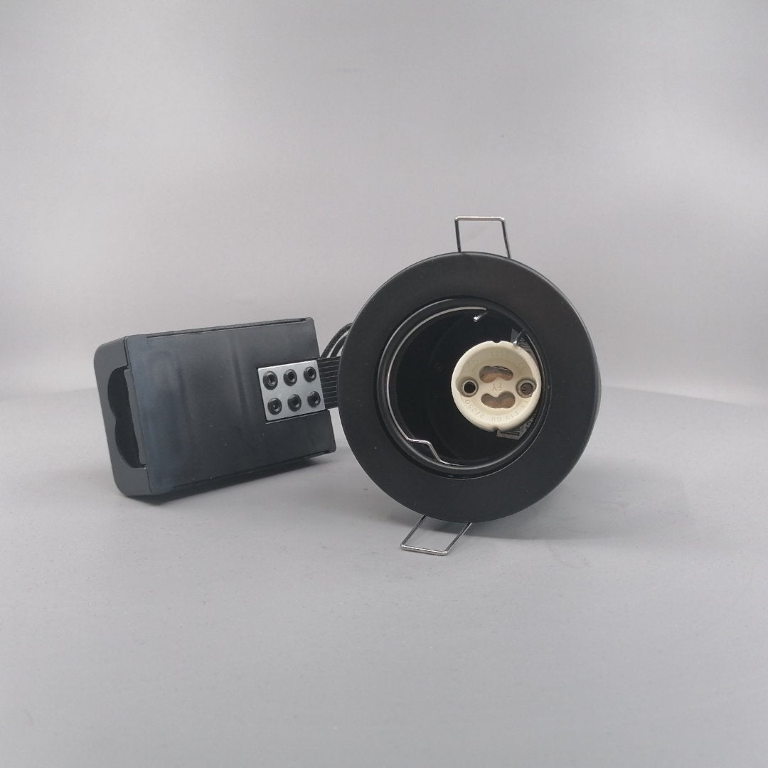 Indbygningsspot 230 v GU10 Max 7W Led Sort (360° frame 2)
