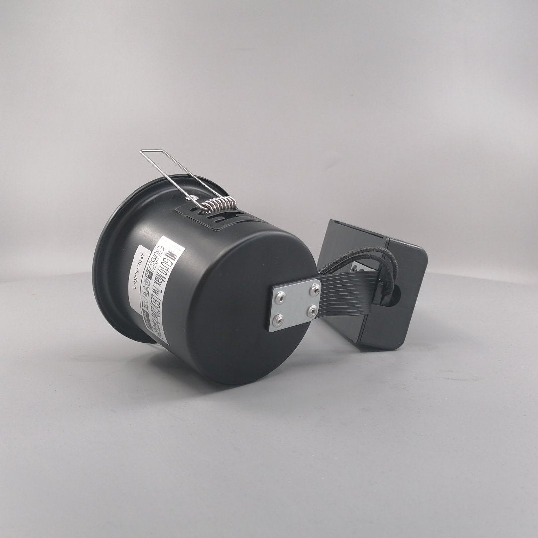 Indbygningsspot 230 v GU10 Max 7W Led Sort (360° frame 10)