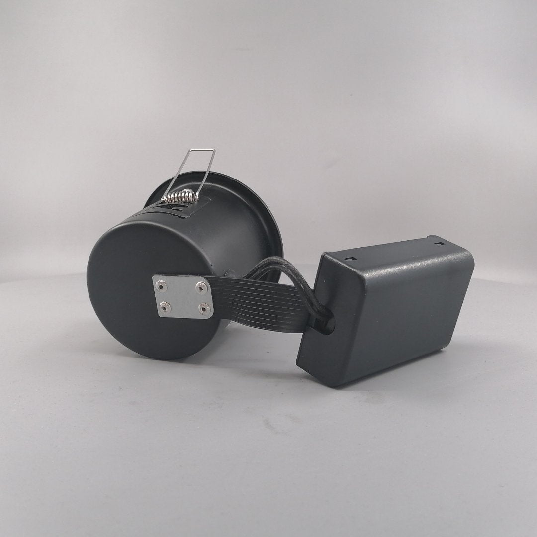 Indbygningsspot 230 v GU10 Max 7W Led Sort (360° frame 14)