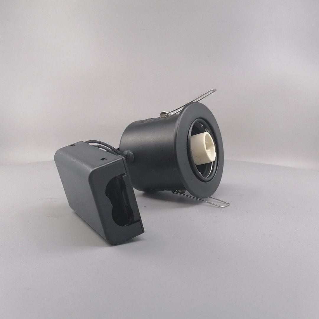 Indbygningsspot 230 v GU10 Max 7W Led Sort (360° frame 21)