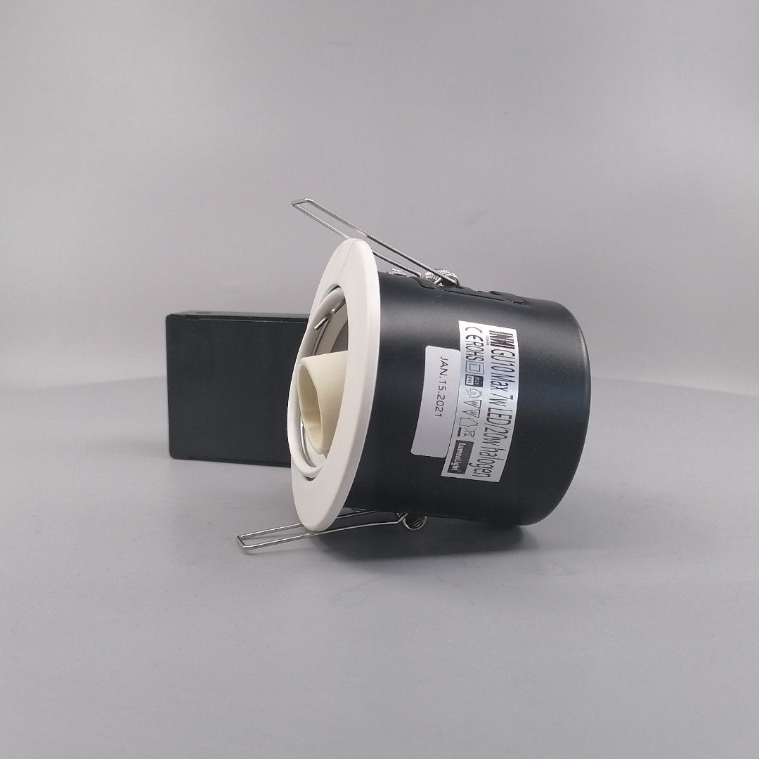 Indbygningsspot 230V GU10 max 7W Led -mat hvid (360° frame 5)