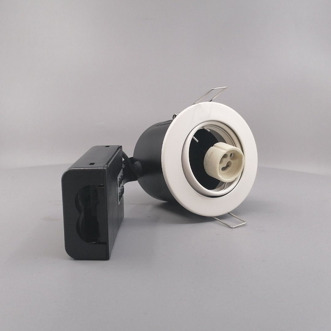 Indbygningsspot 230V GU10 max 7W Led -mat hvid (360° frame 22)