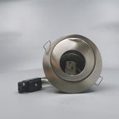 Downlight 12V GU4 max 50W Børstet 90° kipbar + 360° rotering