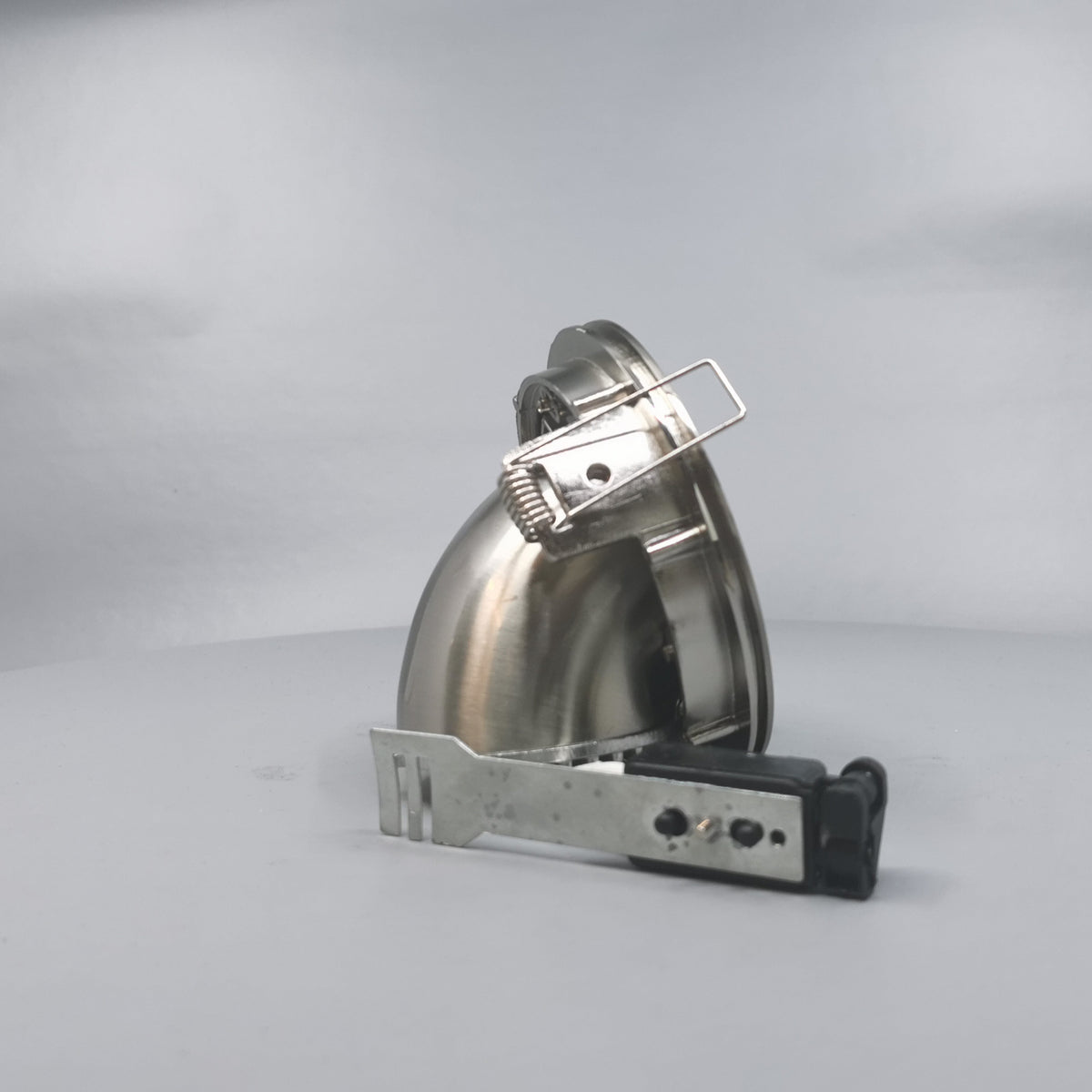 Downlight 12V GU4 max 50W Børstet 90° kipbar + 360° rotering (360° frame 18)