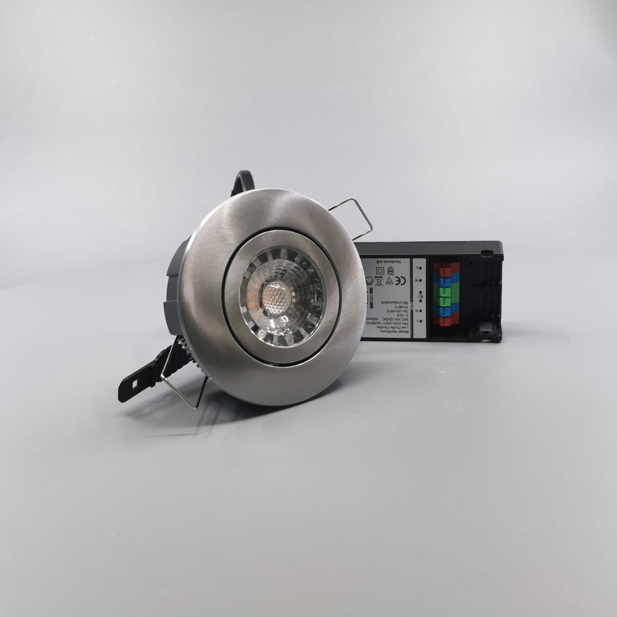 LED spot 6W 35° børstet 3000K 33mm. - Type: 3512 (360° frame 22)