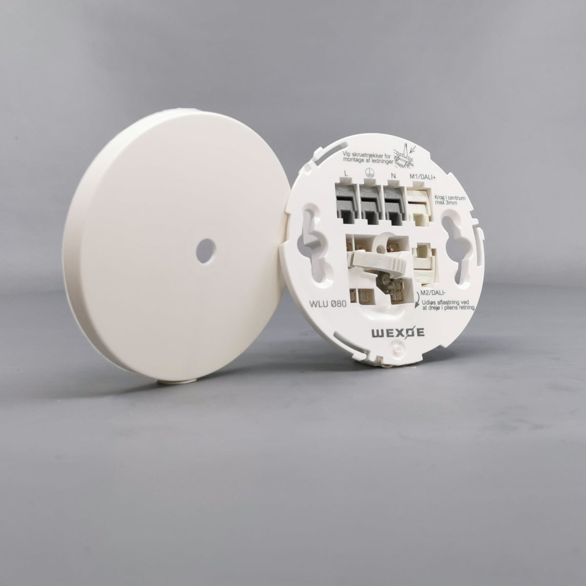 Lampeudtag Universal WEXØE Ø80 hvid (360° frame 23)