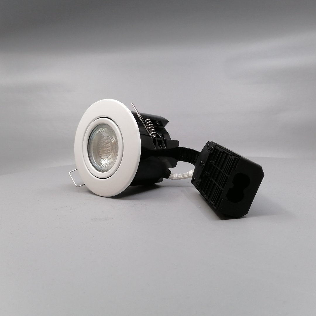 Pro indbygningsspot m. 3-Trins dæmpbar LED pære 3000K - Mat hvid (360° frame 4)