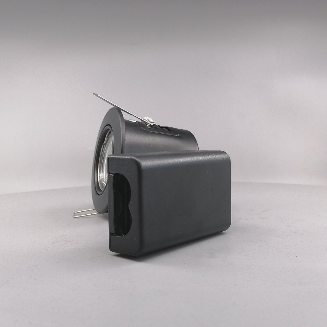 Pro indbygningsspot m. 3-Trins dæmpbar LED pære 3000K - Mat sort (360° frame 6)