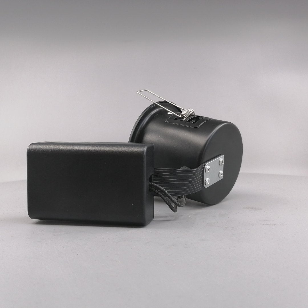 Pro indbygningsspot m. 3-Trins dæmpbar LED pære 3000K - Mat sort (360° frame 10)