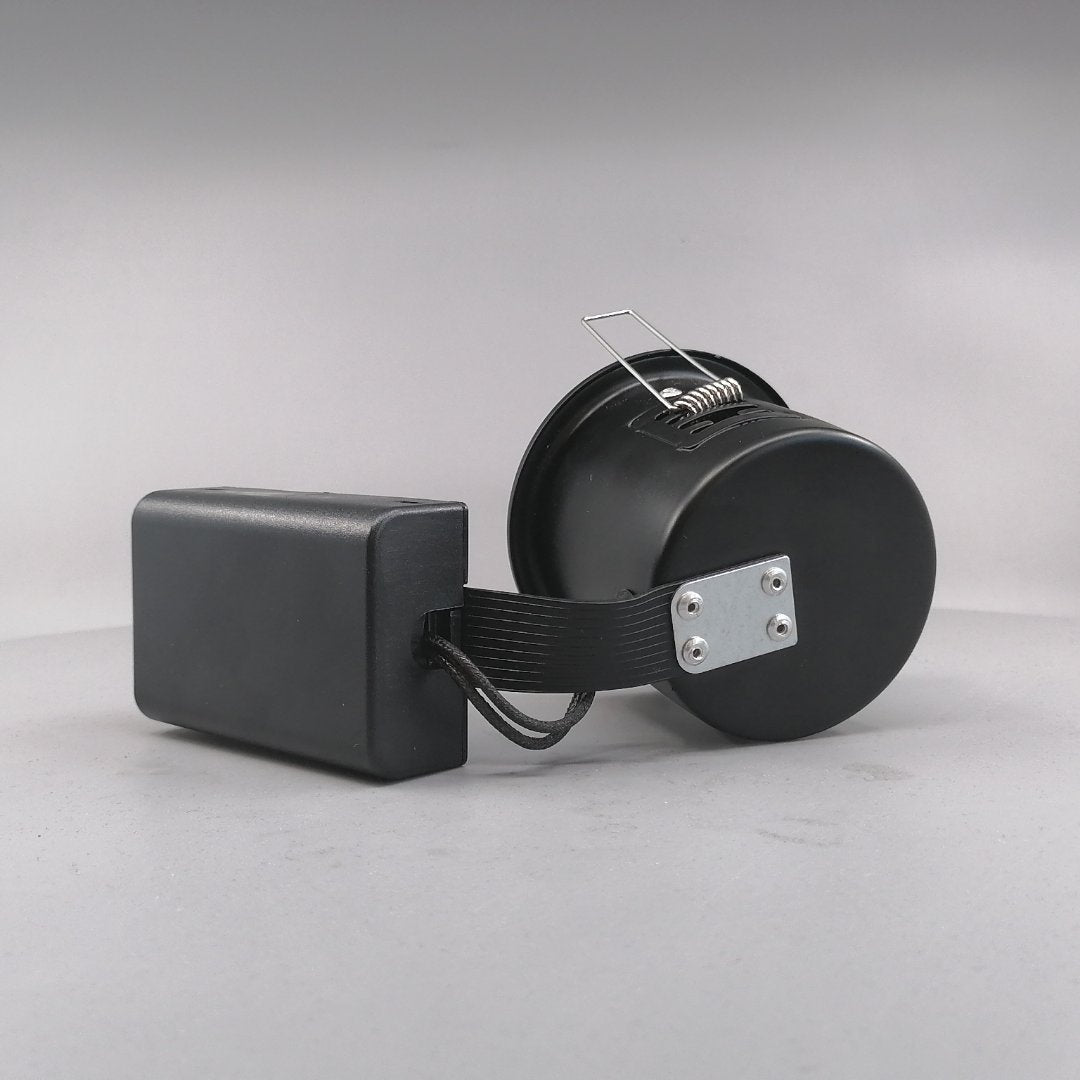 Pro indbygningsspot m. 3-Trins dæmpbar LED pære 3000K - Mat sort (360° frame 12)