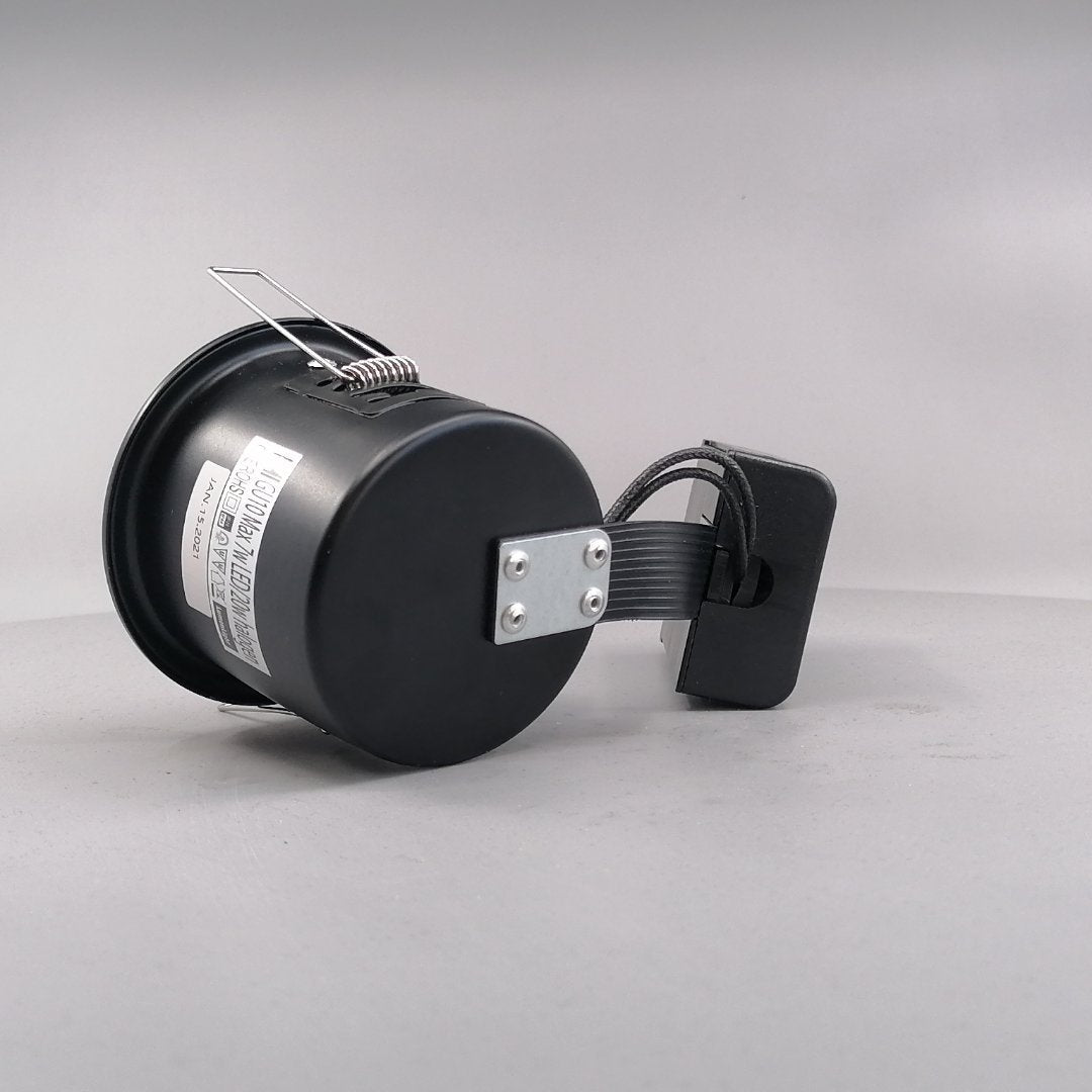 Indbygningsspot m 5,5W DimTone LED pære - Mat sort (360° frame 10)