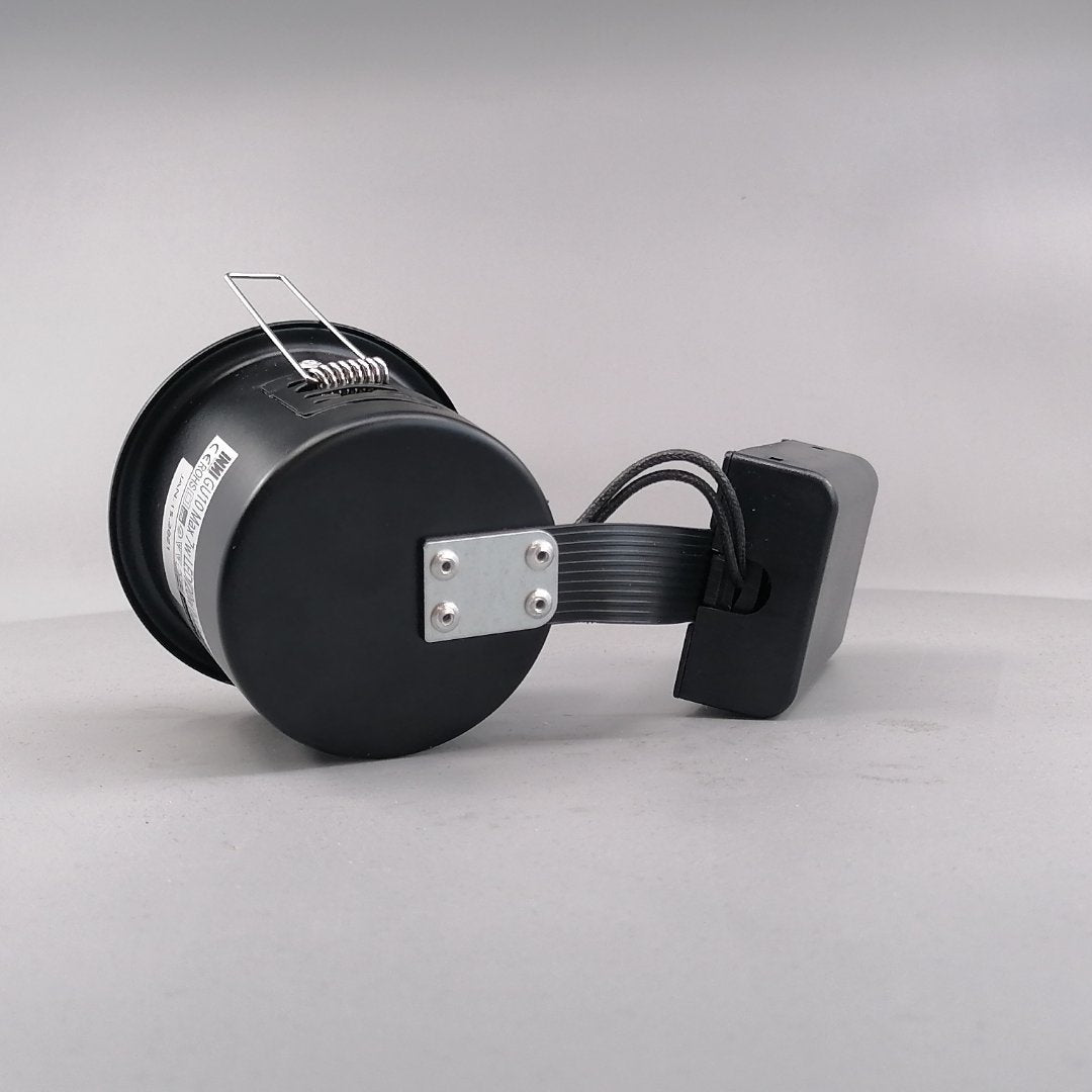 Indbygningsspot m 5,5W DimTone LED pære - Mat sort (360° frame 11)