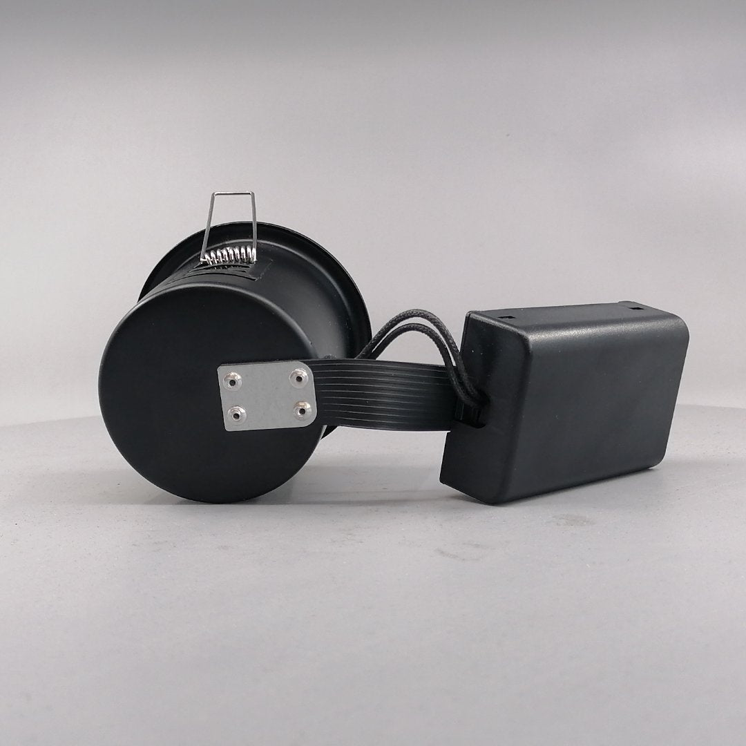 Indbygningsspot m 5,5W DimTone LED pære - Mat sort (360° frame 13)