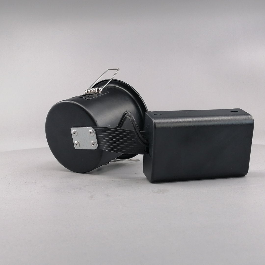 Indbygningsspot m 5,5W DimTone LED pære - Mat sort (360° frame 15)
