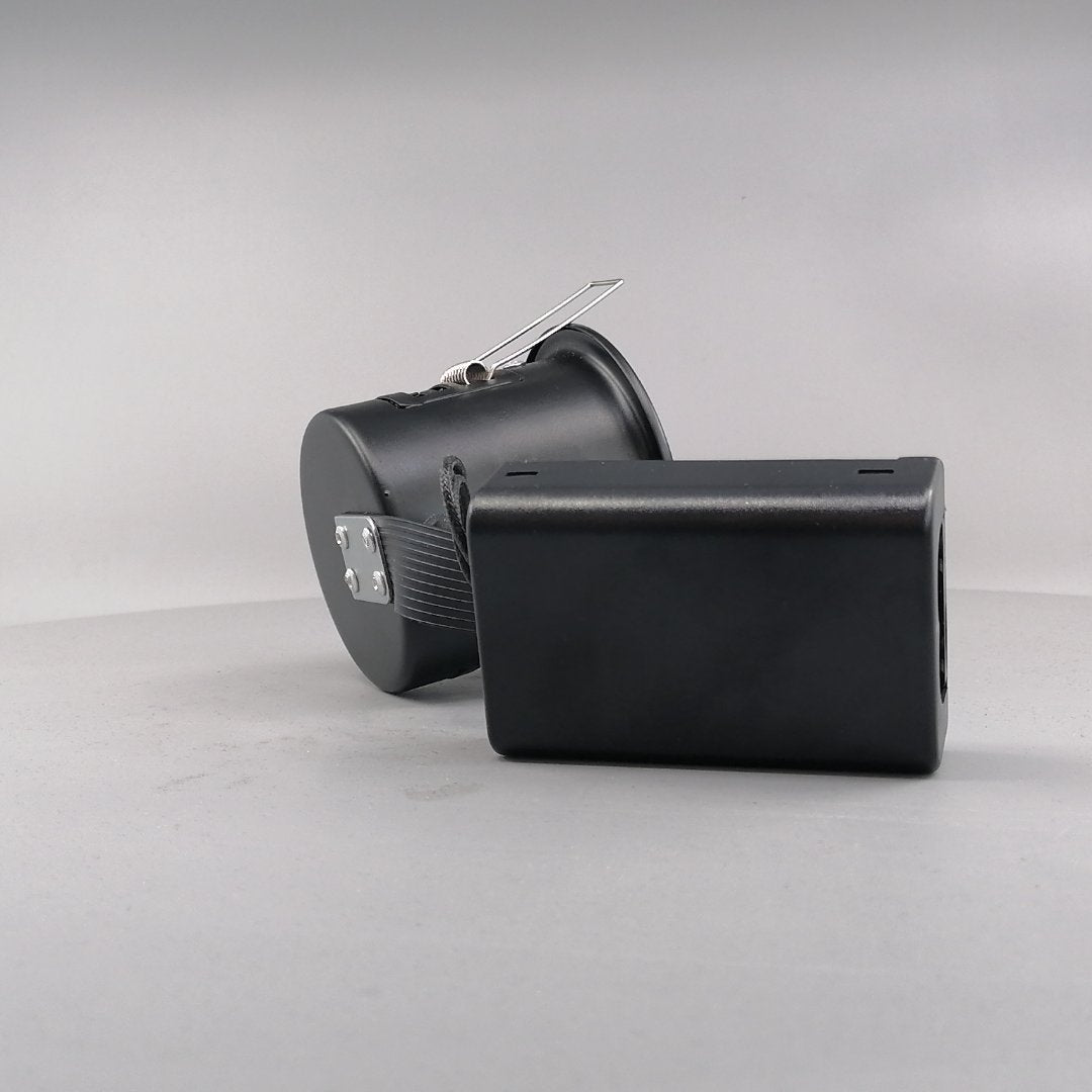Indbygningsspot m 5,5W DimTone LED pære - Mat sort (360° frame 17)