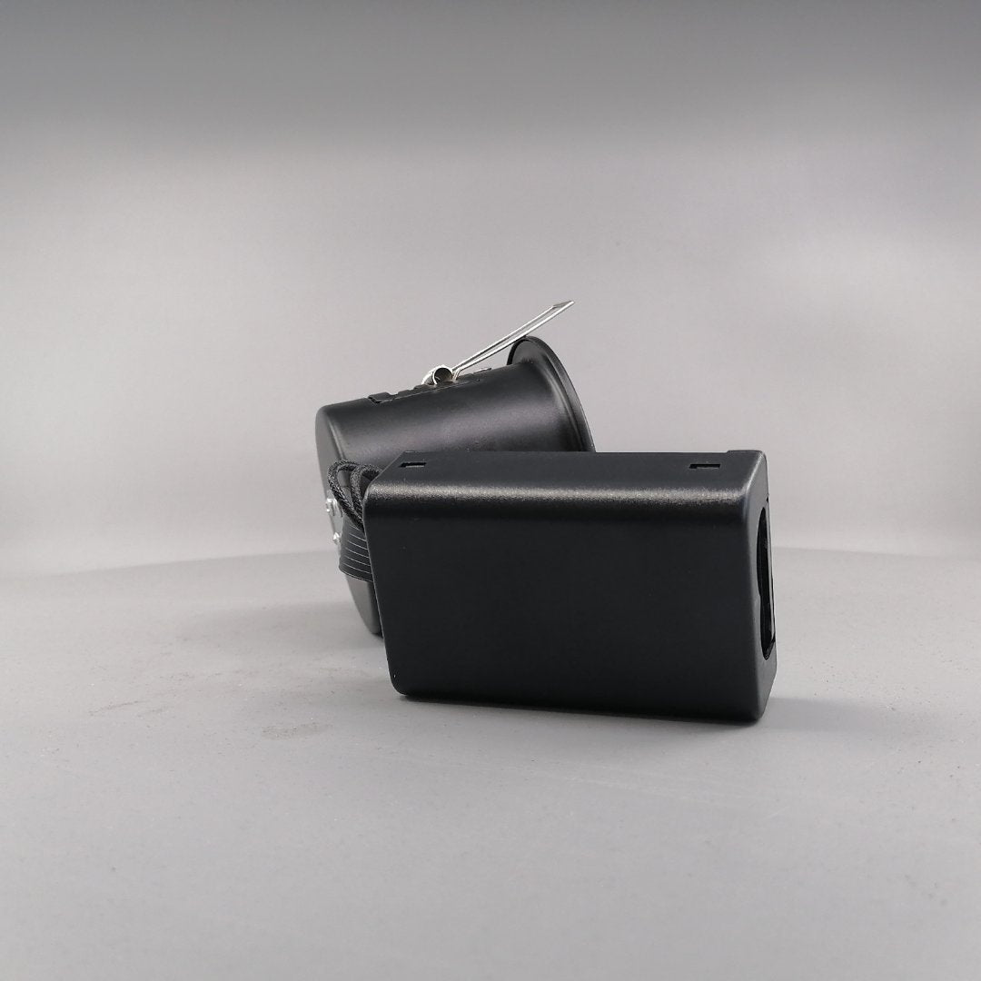 Indbygningsspot m 5W Philips dæmpbar LED pære 3000K - Mat sort (360° frame 18)