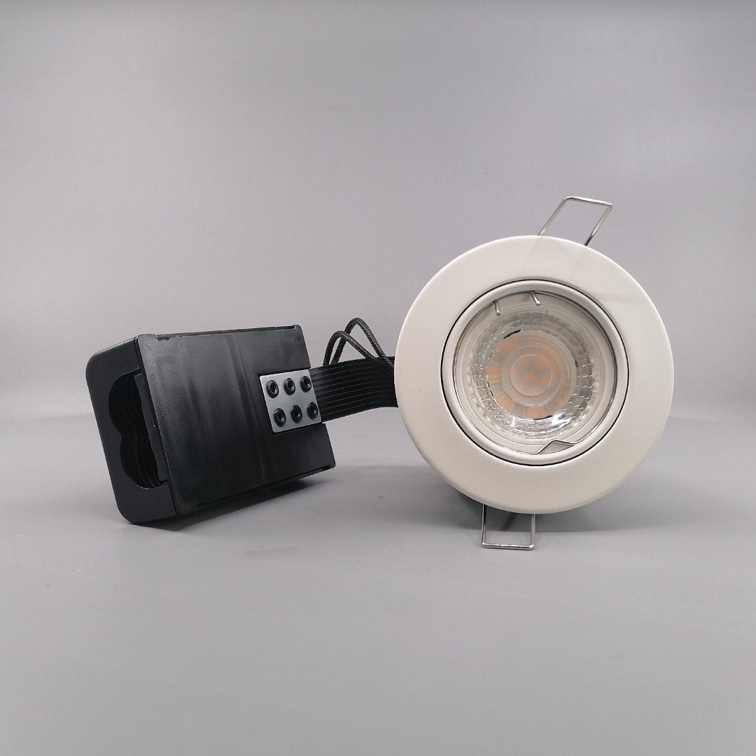 Pro indbygningsspot m 5W LED pære 3000K - Mat hvid