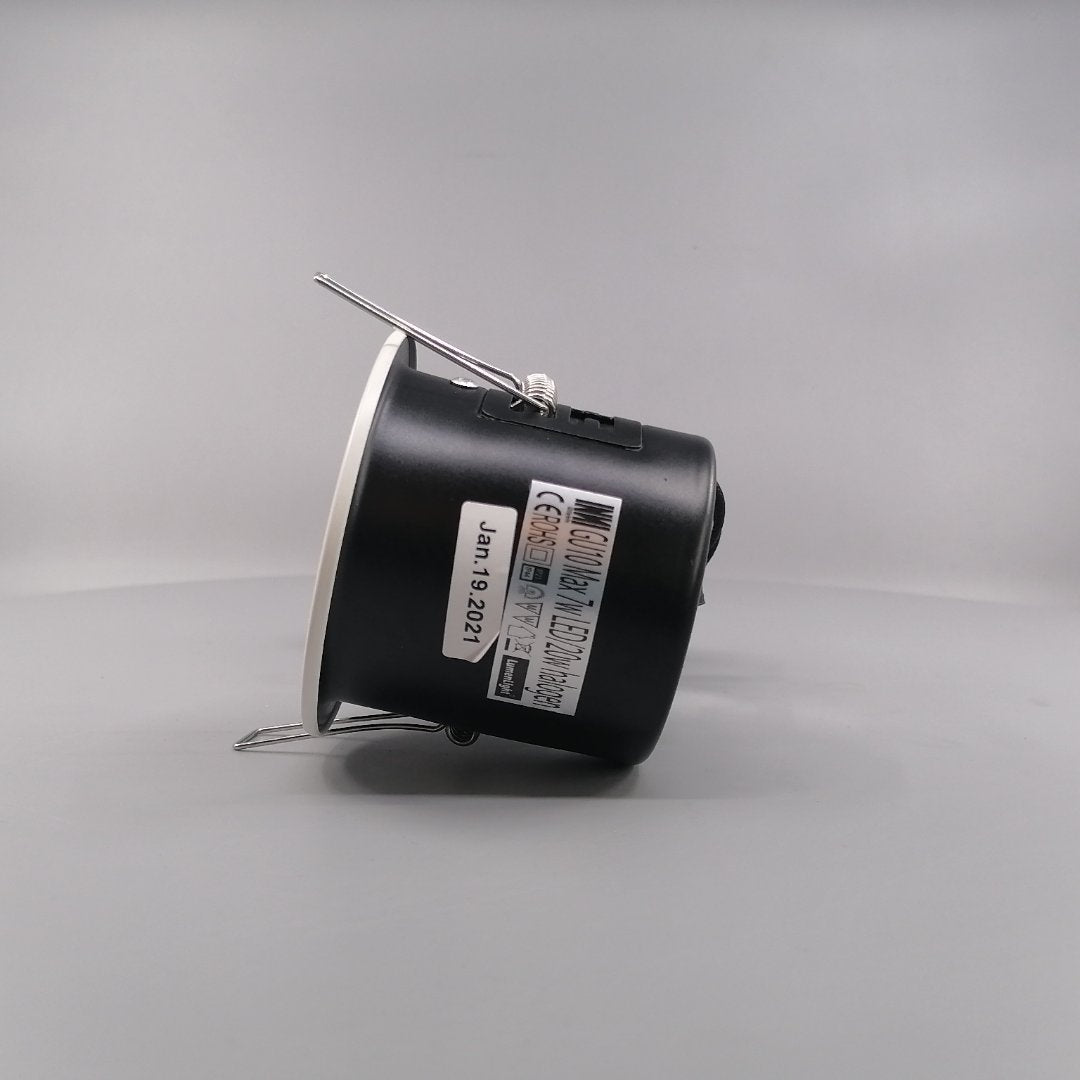 Pro indbygningsspot m 5W LED pære 3000K - Mat hvid (360° frame 7)