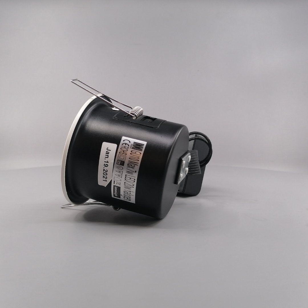 Pro indbygningsspot m 5W LED pære 3000K - Mat hvid (360° frame 8)