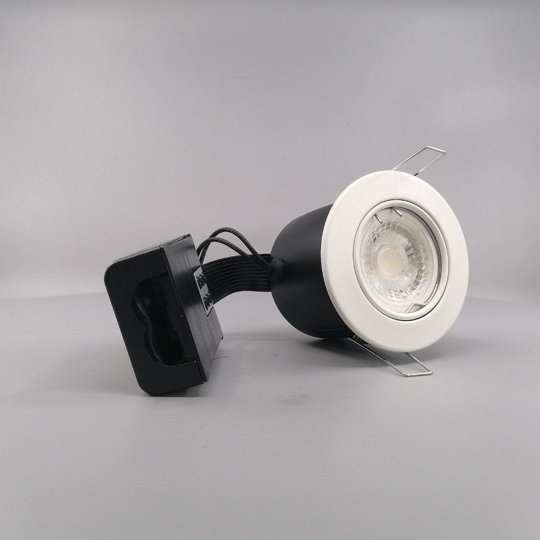 Pro indbygningsspot m 5W LED pære 3000K - Mat hvid (360° frame 23)