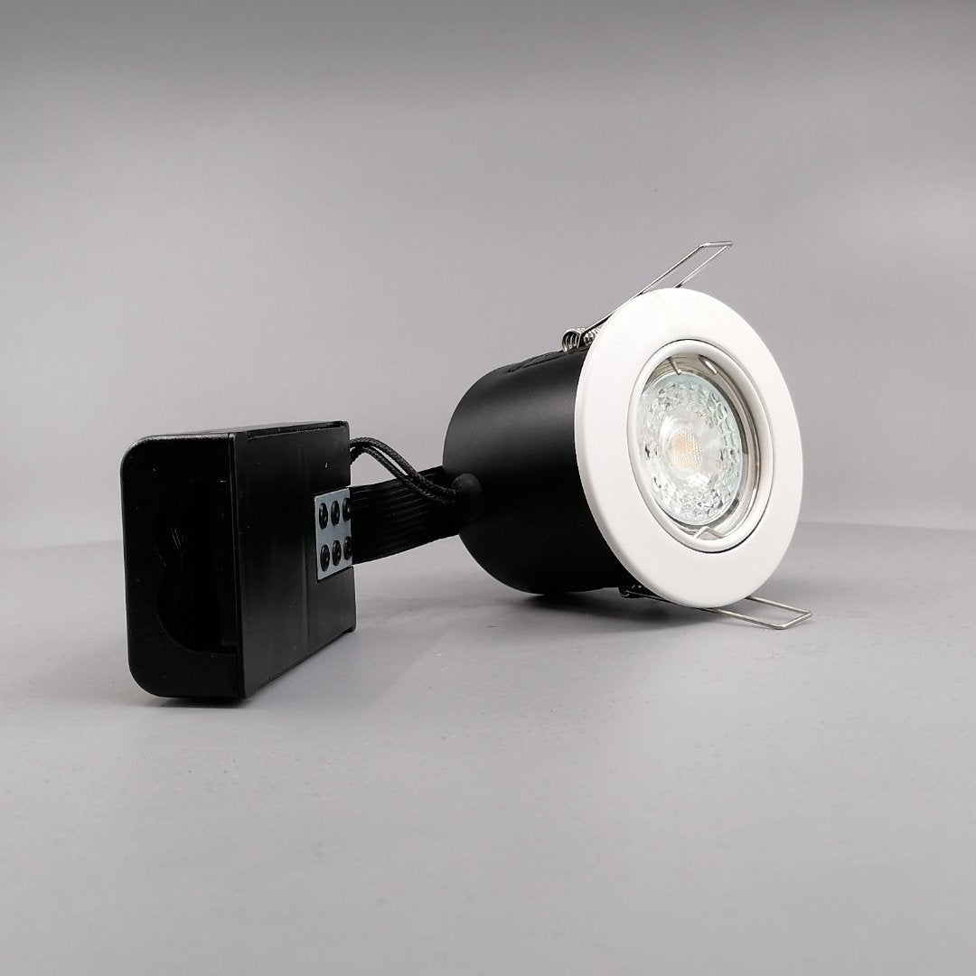 Pro Indbygningsspot m 5,5W DimTone LED pære - Mat hvid (360° frame 22)