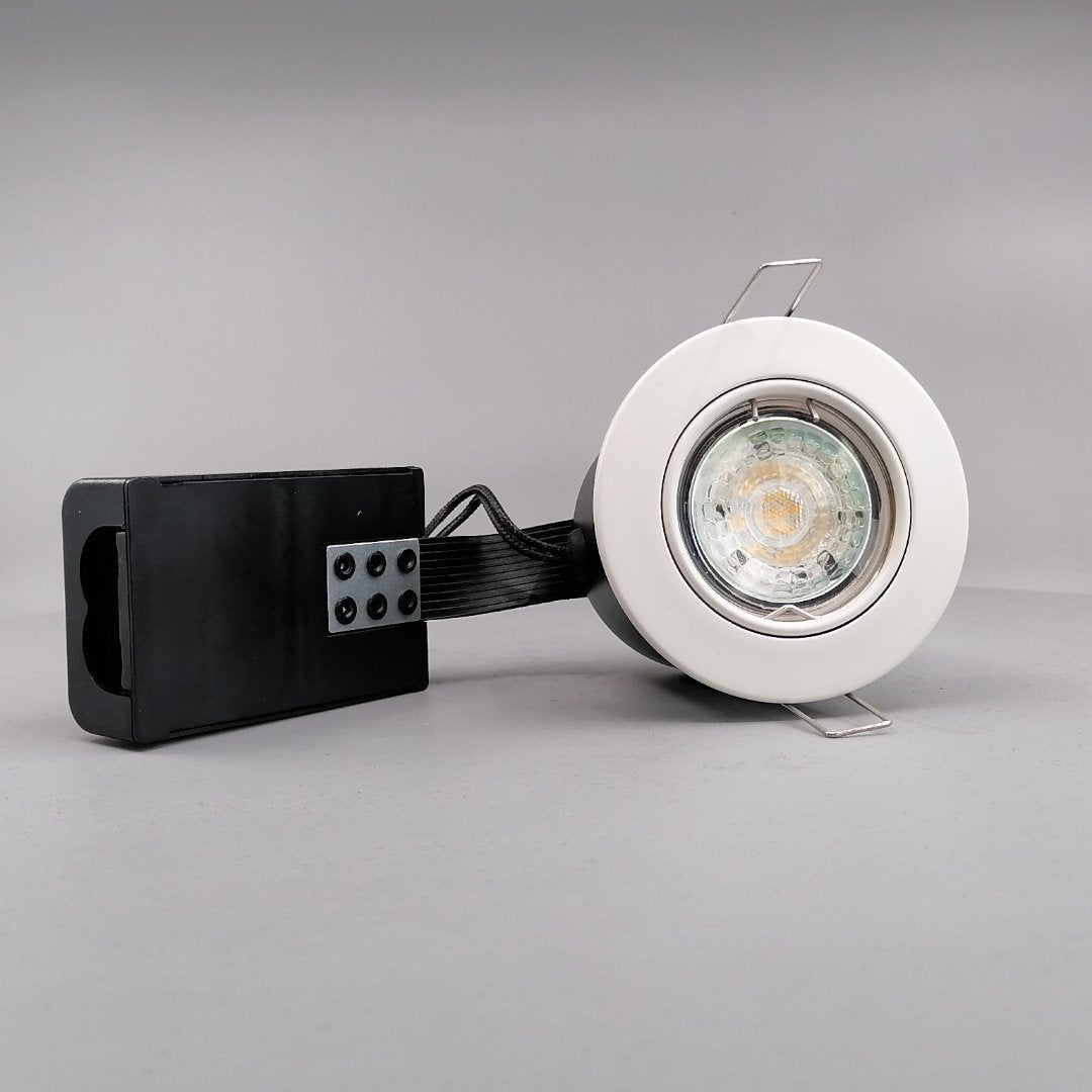 Pro Indbygningsspot m 5,5W DimTone LED pære - Mat hvid (360° frame 24)