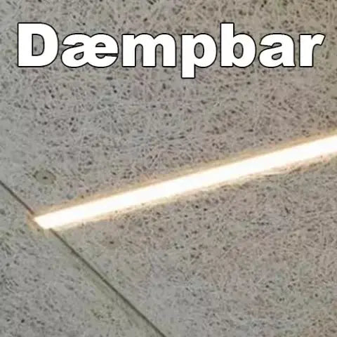 LED lysskinne til Troldtekt og akustikloft