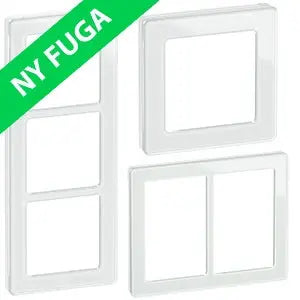 LK Fuga PURE 66 glas rammer - hvid