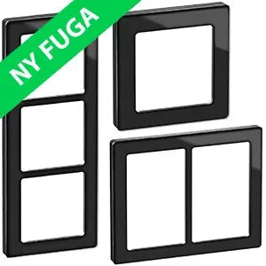 LK Fuga PURE 66 glas rammer - koksgrå