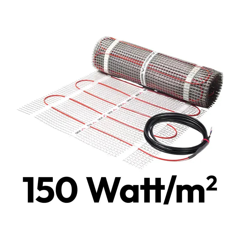 Gulvvarme måtter, 150 Watt/m²