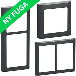 LK Fuga SOFT 63 rammer - koksgrå