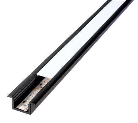 STRIPLINE RECESSED PROFILE 1,8M BLACK