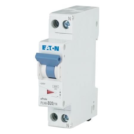 AUTOMATSIKRING B20A 1P+N 6KA 1M