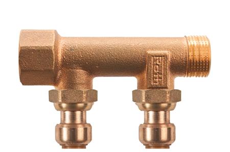 ROTH RØDGODS INDSTIKS FORDELERRØR 2X15MM