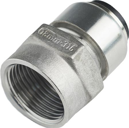 ROTH OVERGANGSMUFFE 22MM - 3/4" RUSTFRI