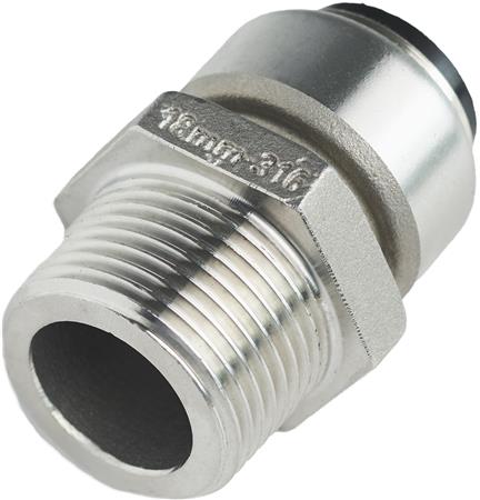 ROTH OVERGANG 18 X 3/4" NIPPEL, RUSTFRI