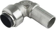 Roth vinkel 15 mm m/n, indstikfittings i rustfri stål
