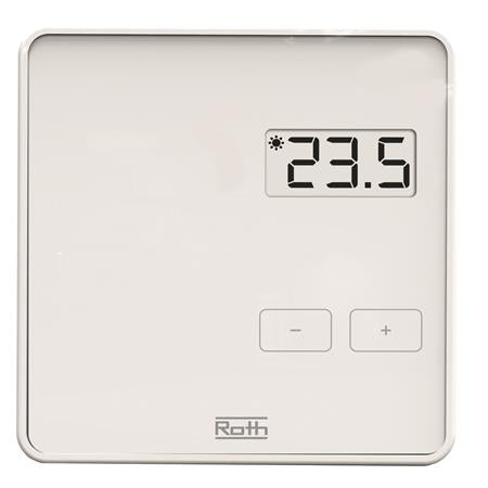 Roth Project rumtermostat, display, hvid