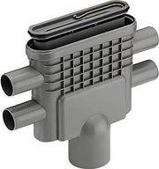 Unidrain 75 mm rendeudløb med vandlås og studs, lodret