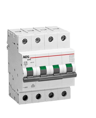 AUTOMATSIKRING C10A 4P 6KA 4M