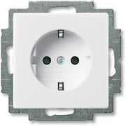 B55 SCHUKO-STIKKONTAKT, BLANK HVID