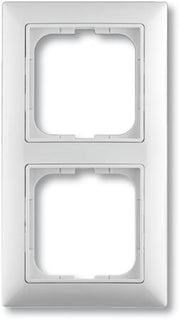 B55 RAMME, 2 MODULER, BLANK HVID