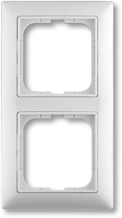 B55 RAMME, 2 MODULER, BLANK HVID