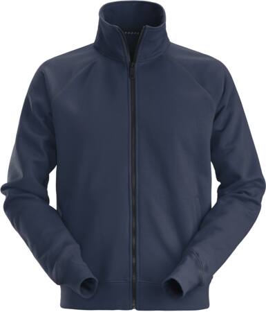 SWEATJAKKE MED LYNLÅS STR: XL NAVY