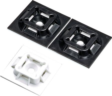 HOLDER TIL KABELBINDER 25X25MM SORT