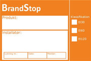 CE-ETIKET BRANDSTOP