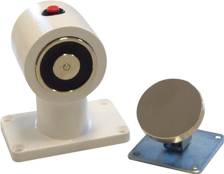 DØR MAGNET GULV 55KG MED AFBRYDER, HVID
