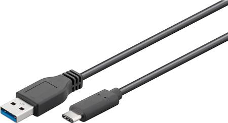 USB KABEL, USB 3.1 C - USB3.0 A 0,5M H-H