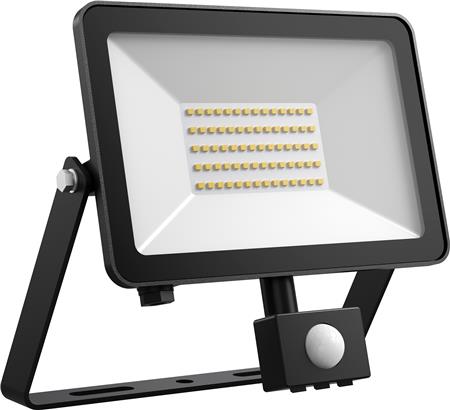 FOX FLOODLIGHT 50W 5925LM 4000K PIR SORT